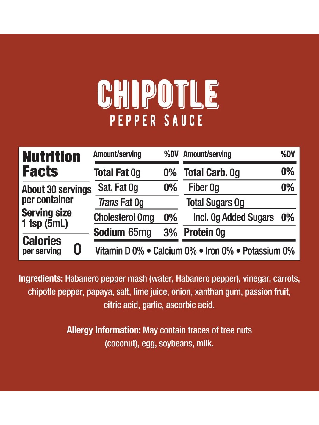 Hot Sauce Melinda's Chipotle 5 oz Heat 6 $7.98