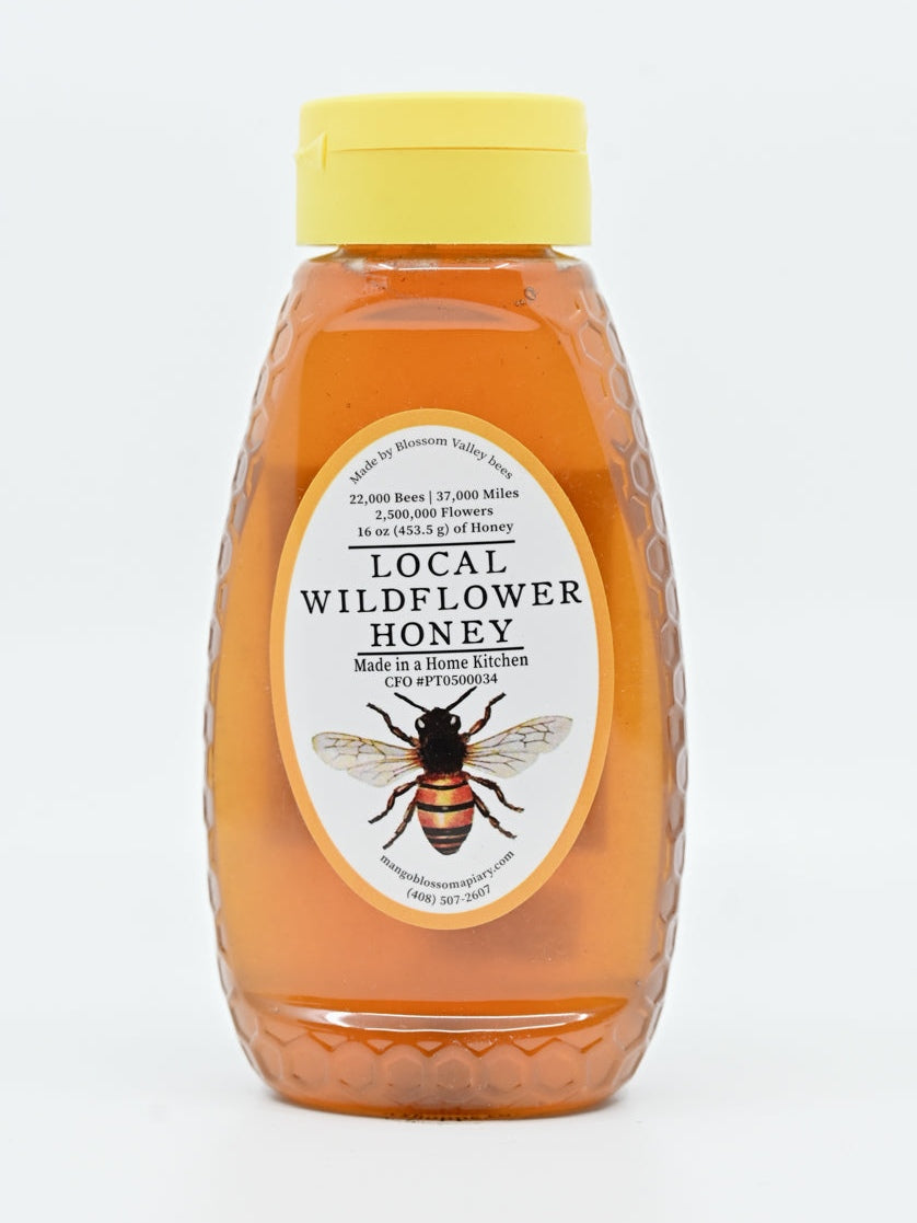 Honey Local Wildflower Honey Mango Blossom Apiary 16 oz Plastic bottle $19.98