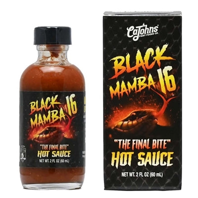 Hot Sauce Black Mamba 16 Fatal Bite heat 10+++ $19.98