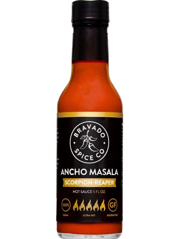Hot Sauce Bravado Ancho Masala Scorpio Reaper 5 oz Heat 9 $14.98