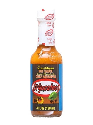 Hot Sauce El Yucateco Caribbean Habanero 4 oz Heat 5 $5.98