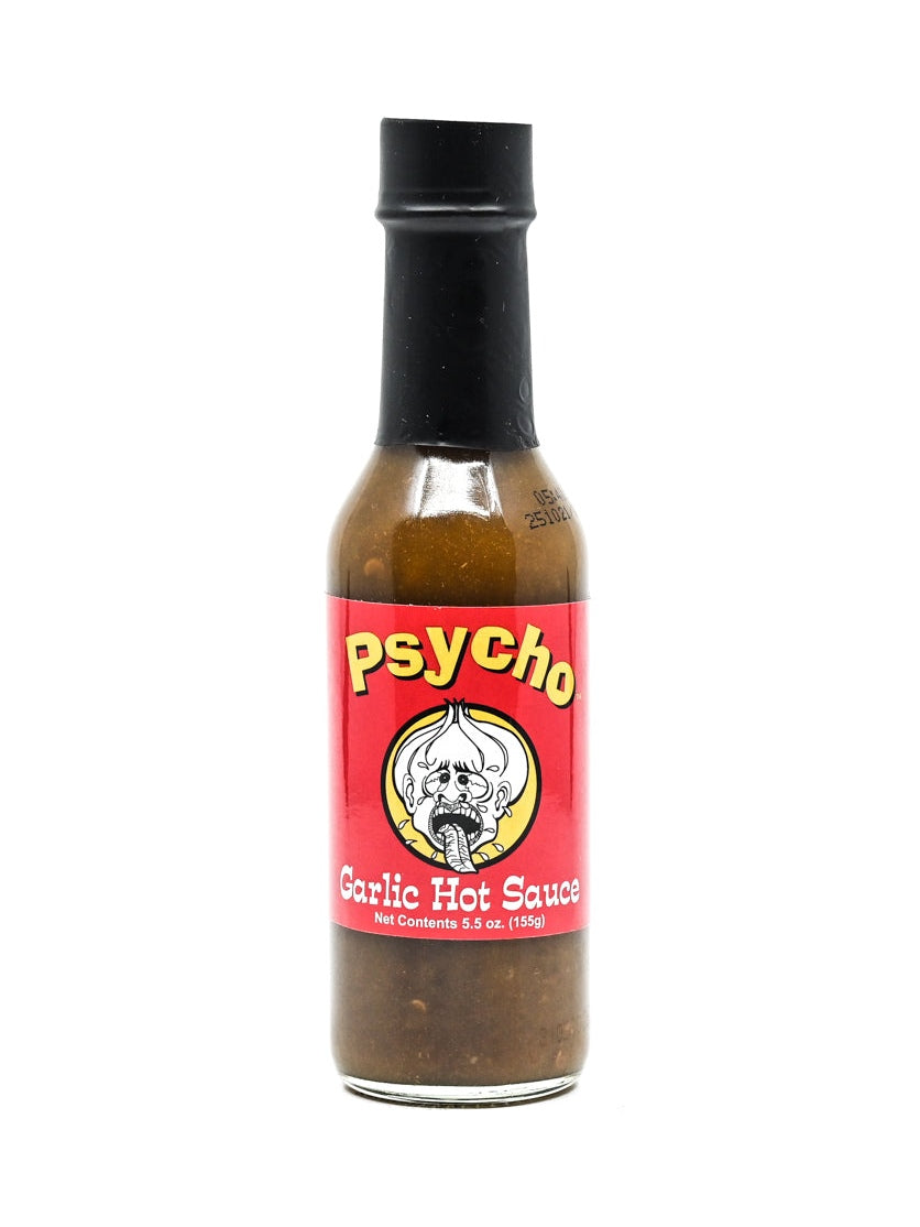Hot Sauce PSYCHO Garlic Hot Sauce by The Garlic Shoppe Heat 7 5 oz $8.98