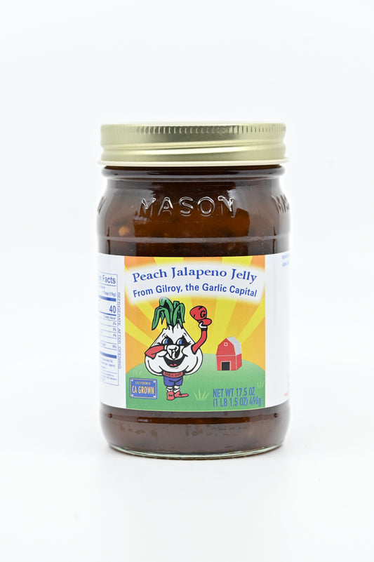 Jelly Peach Jalapeno Jelly  Garlic Dude 17.5 oz $11.98