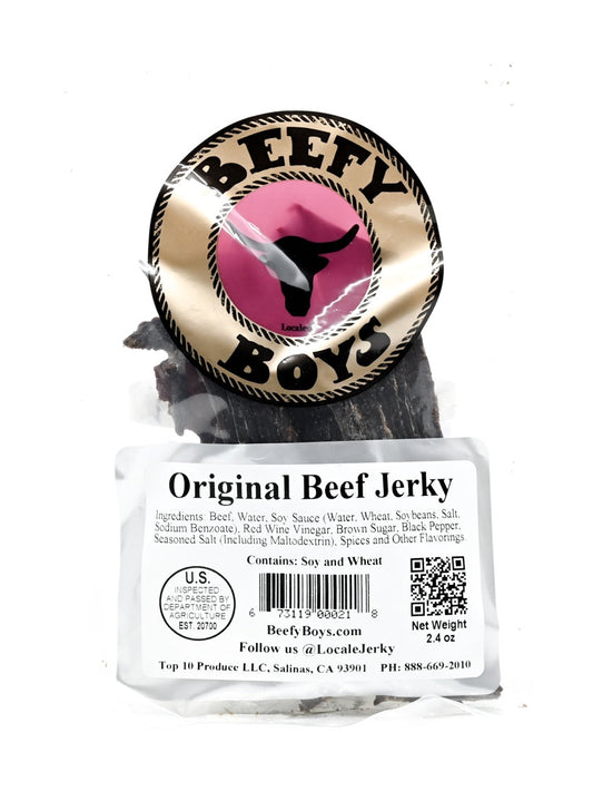Jerky Original Beef Jerky Beefy Boys 2.5 oz $16.98