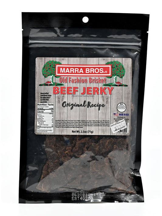 Jerky Old Fashion Brisket Beef Jerky Marra Bros  2.5oz $12.98
