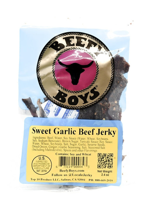 Jerky Sweet Garlic Beef Jerky Beefy Boys 2.4 oz $16.98