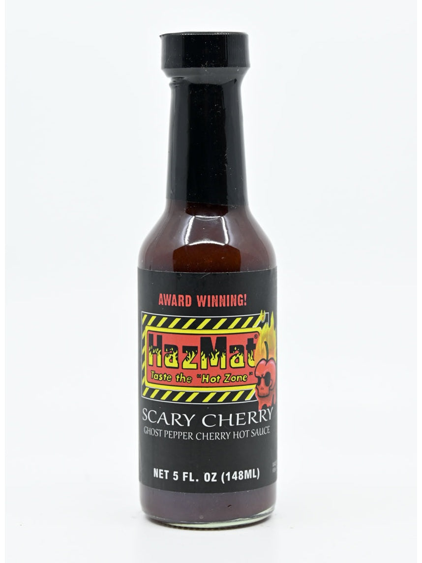 Hot Sauce HazMat Scary Cherry Ghost Pepper Scovie Winner 5 oz Heat 8 $13.98
