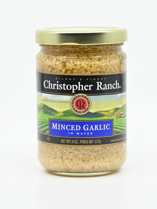 Minced Garlic in Water Christopher Ranch Gilroy California 8 oz $6.98