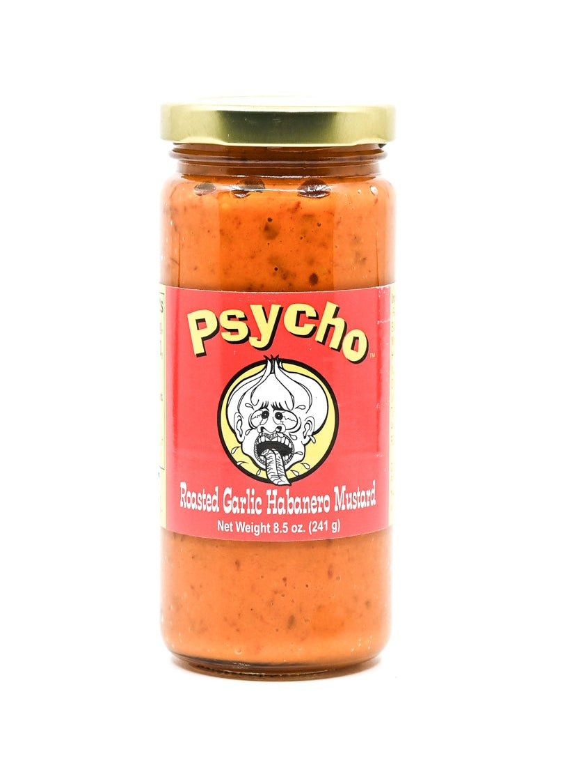 Mustard PSYCHO Roasted Garlic Habanero Mustard 8.5 oz $8.98