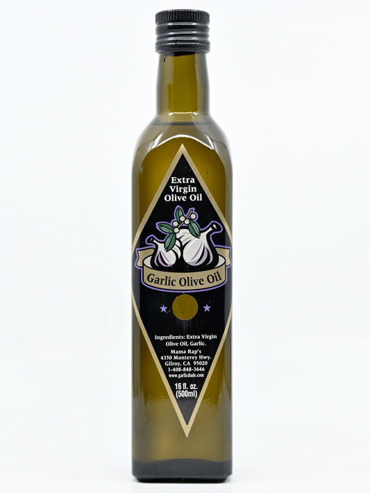 Oil Extra Virgin Olive Oil Gilroy Garlic Infused Mama Raps@The Garlic Shoppe  16.9 oz $36.98