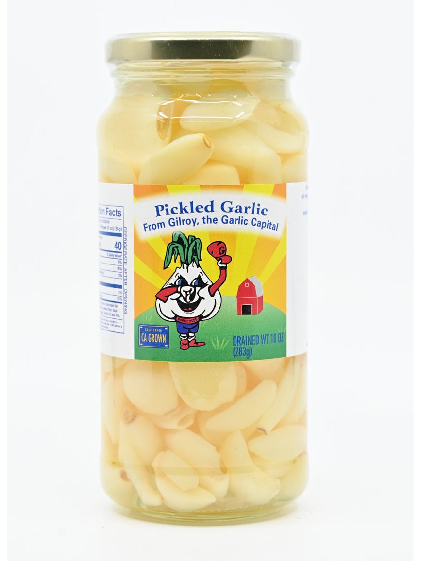 Pickled Garlic by Garlic Dude @ The Garlic Shoppe Big 10 oz drained wt jar $10.98