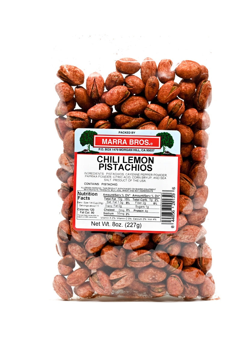 Pistachios Chili Lemon Pistachios Marra Bros 8 oz $9.98