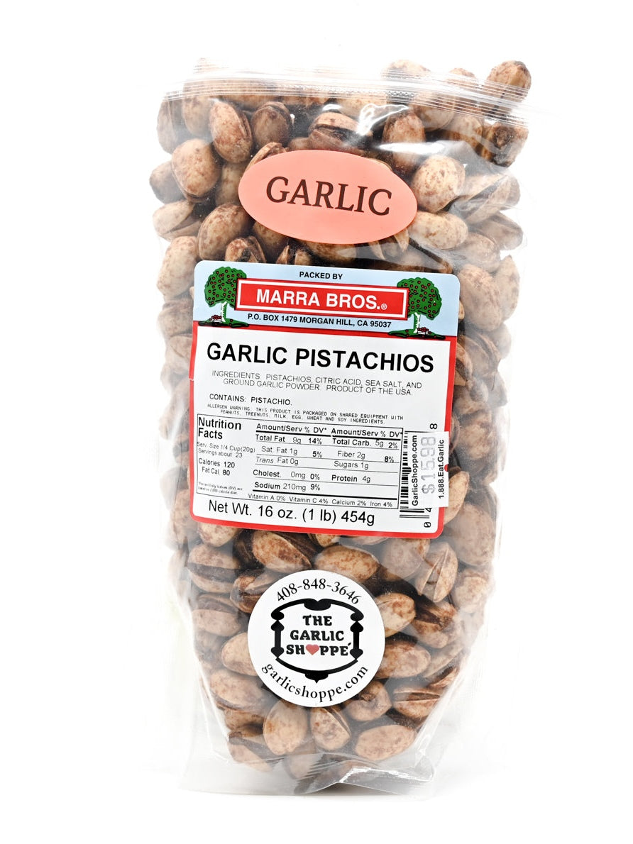 Pistachios Garlic Pistachios Marra Bros Top 10 Seller 1 lb $15.98