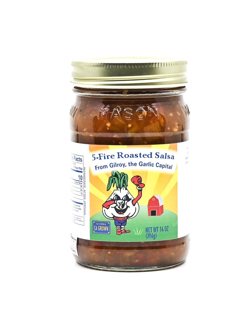 Salsa 5 Pepper Fire Roasted Salsa Garlic Dude 16 oz $8.98