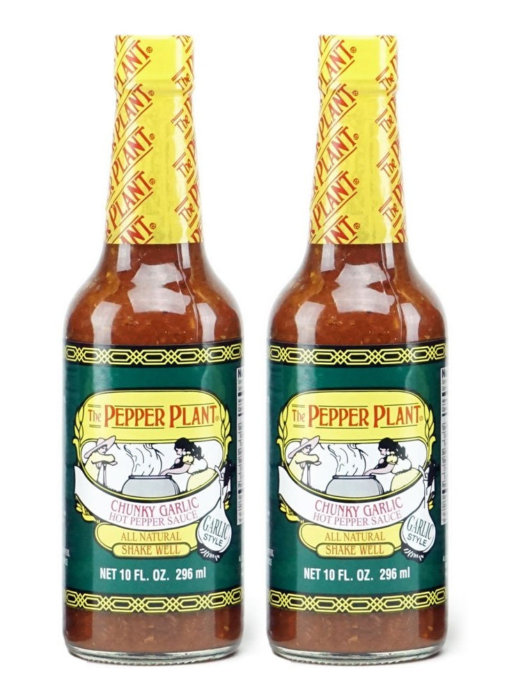 the pepper plant chunky garlic hot sauce Hot Sauce The Pepper Plant Chunky Garlic 10 oz Set of 2 $12.56