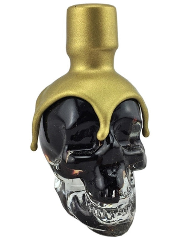 Hot Sauce Burn Sauces 3 million Scoville Units Pepper Extract Extreme Burn Artifact in Glass Skull with Gold Wax Finish 1.7oz $39.98