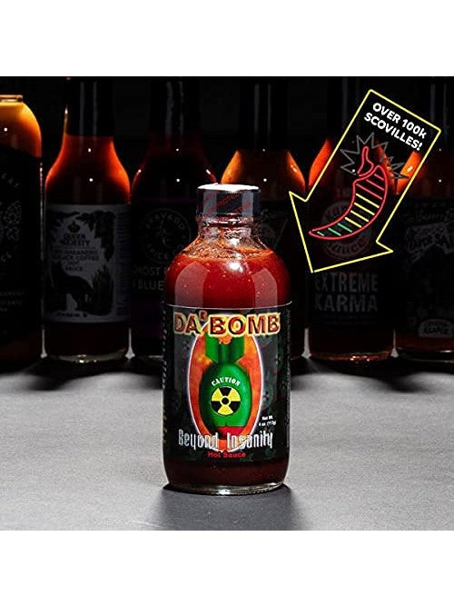 Hot Sauce Da Bomb Beyond Insanity 4 oz 119,700 Scoville Units Heat 10+++Extract