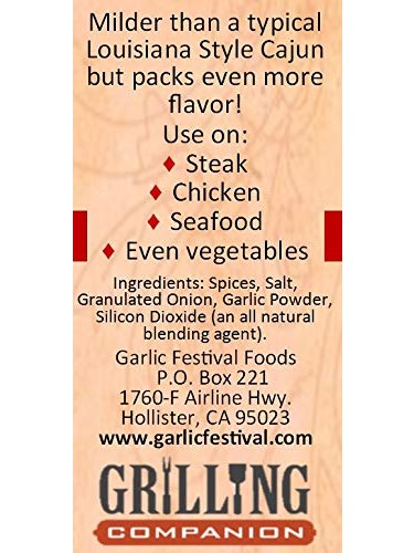 Seasoning California Cajun Garlic Festival Foods 1 lb 8 oz $32.98