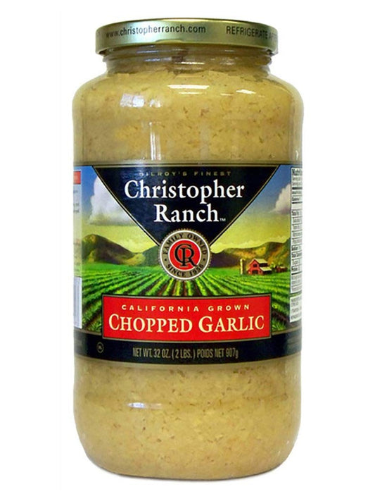 Chopped Garlic Christopher Ranch Gilroy California 32 oz Best deal 37 cents per oz $11.98