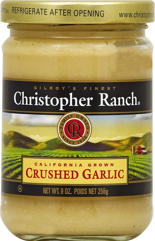Crushed Garlic Christopher Ranch Gilroy California 9 oz $6.98