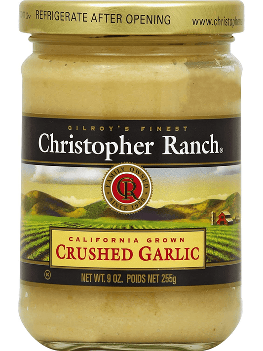 Crushed Garlic Christopher Ranch Gilroy California 9 oz $6.98