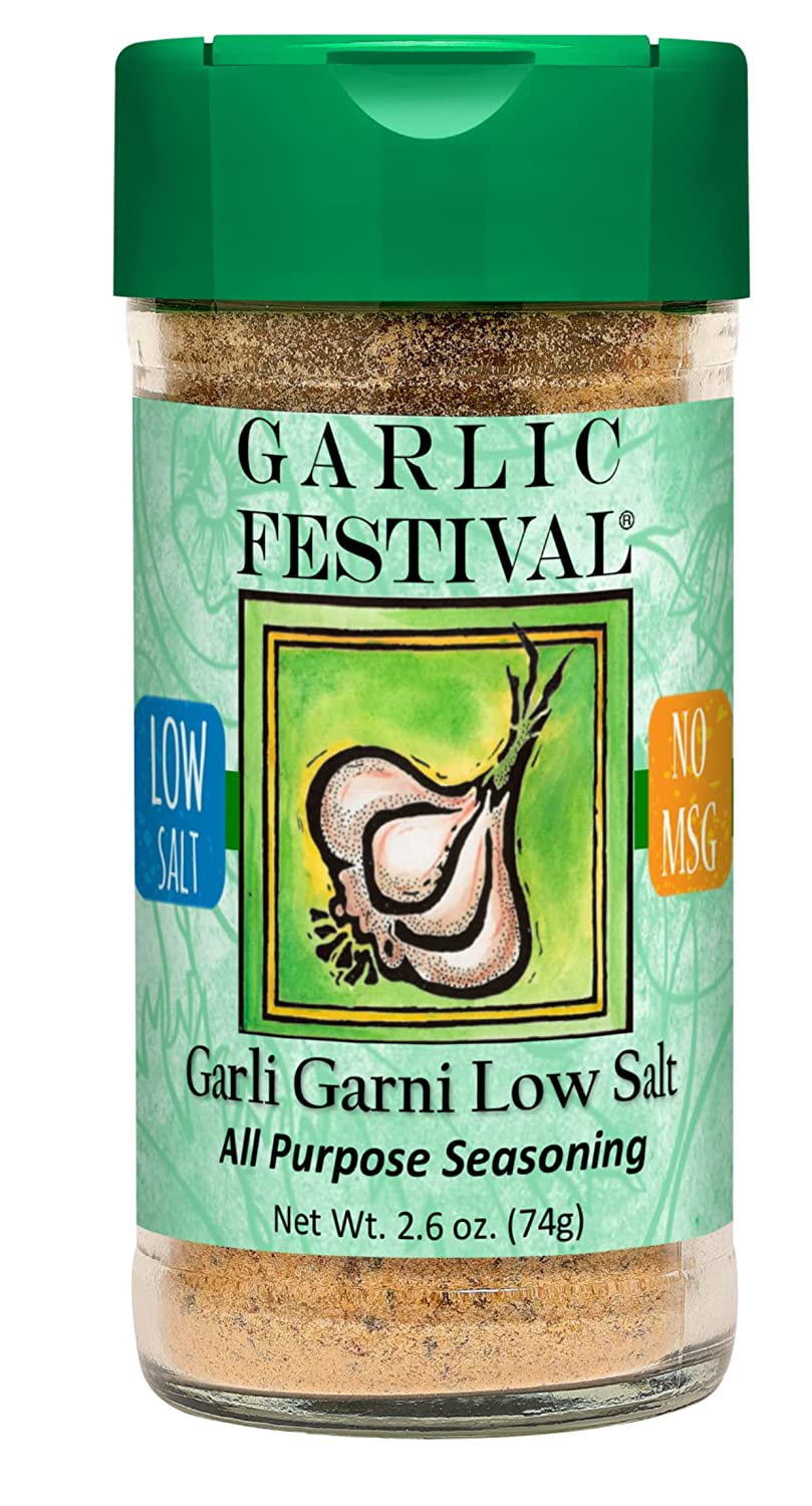 Garlic Festival Foods Low Sodium Garli Garni All Purpose Garlic Seasoning 2.6 oz