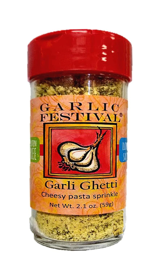 Seasoning Garli Ghetti Cheesy Garlic Sprinkle 2.1 oz Garlic Festival Foods $8.98