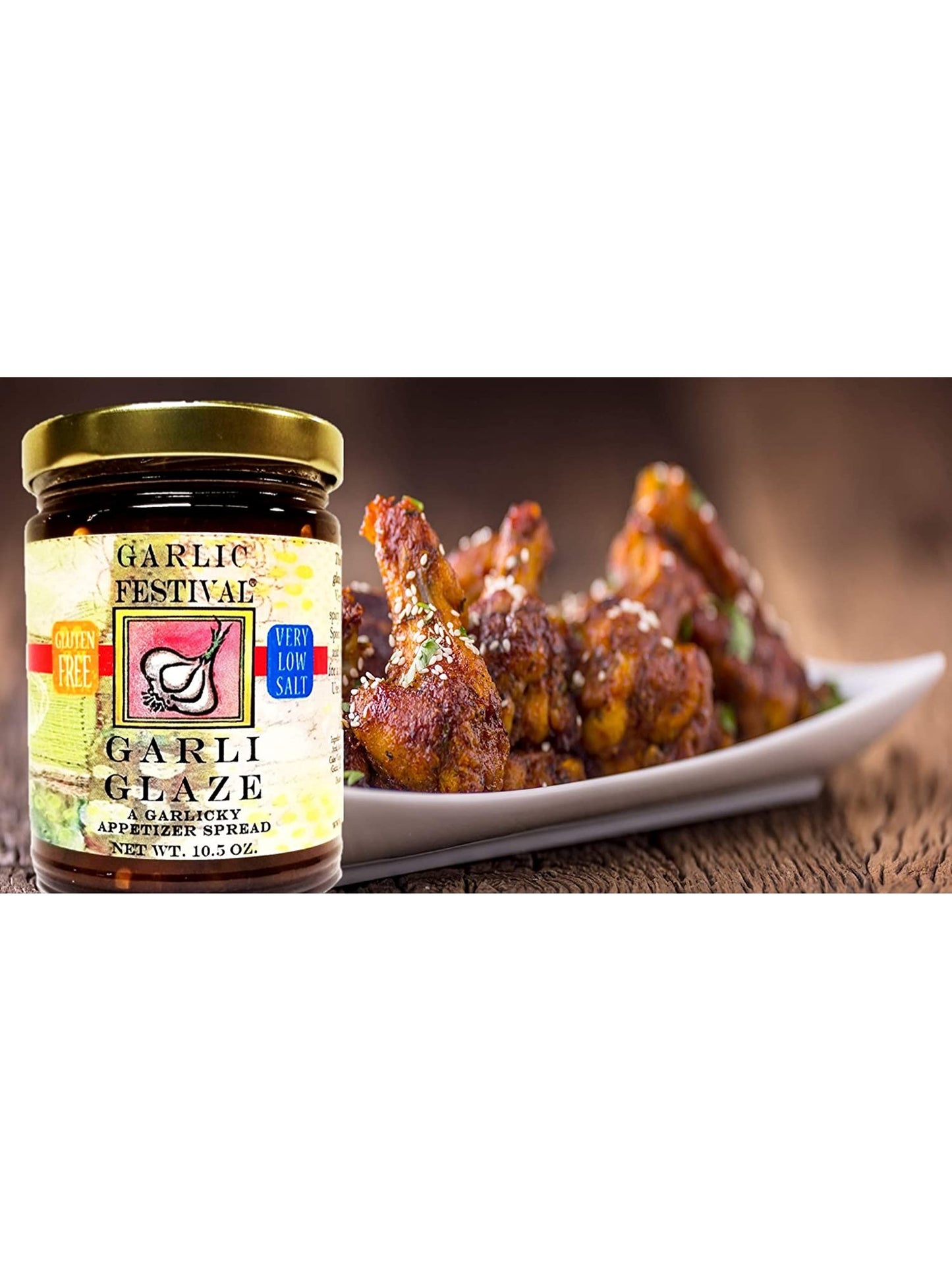 Garli Glaze 果凍 10.5 盎司 Garlic Festival Foods