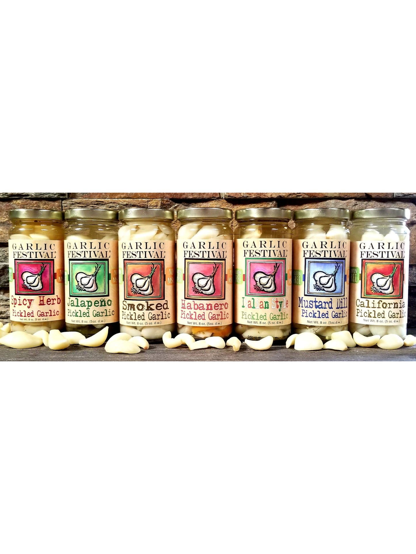 Pickled Garlic Mustard Dill 8 oz Garlic Festival Foods