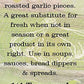 Garlic Naturally USDA ORGANIC Roasted Garlic Pieces 2.6 oz Garlic Festival Foods  $8.98