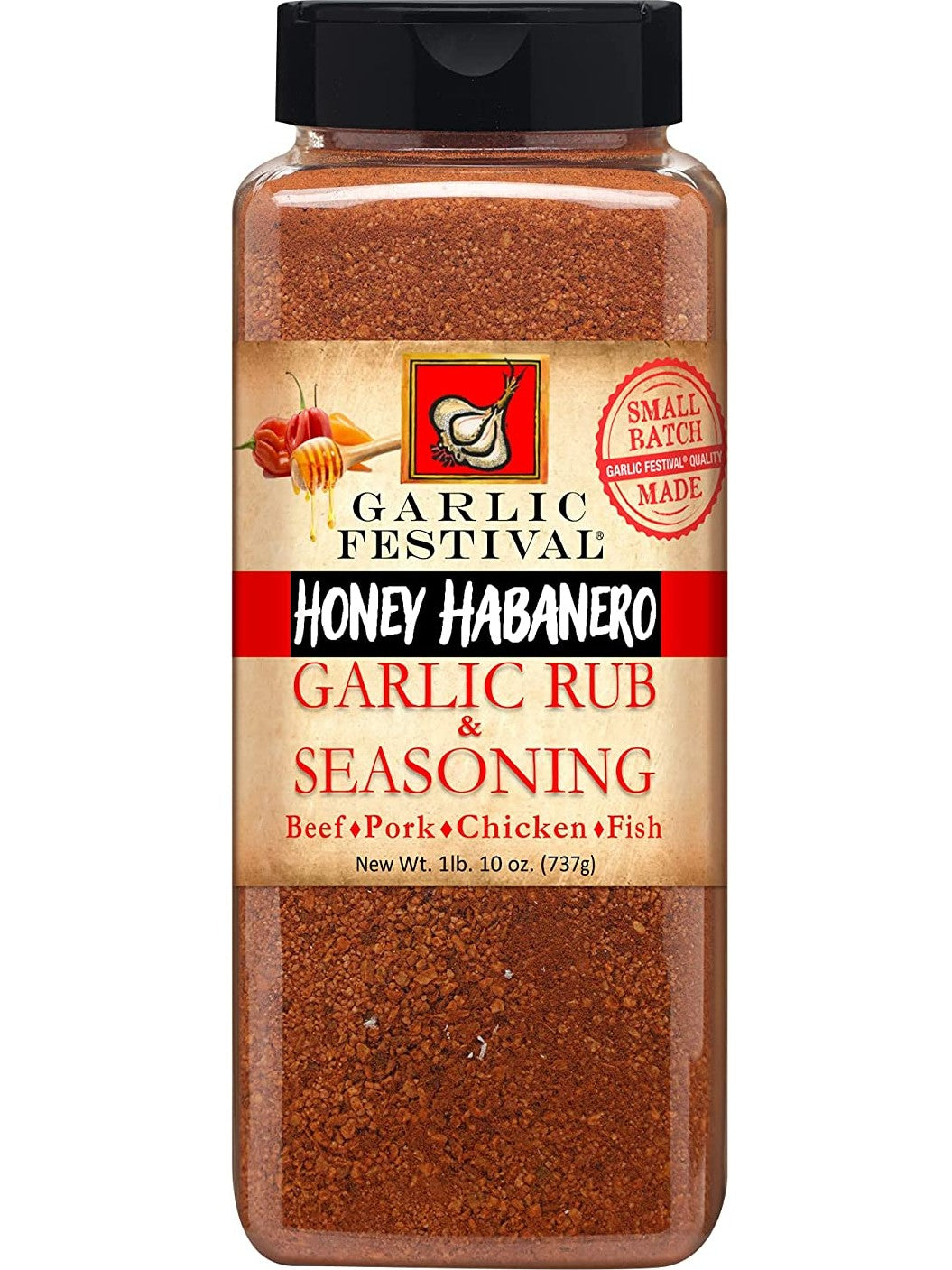 Seasoning Honey Habanero Garlic Rub & Seasoning Garlic Festival Foods 1 lb 10 oz $32.98