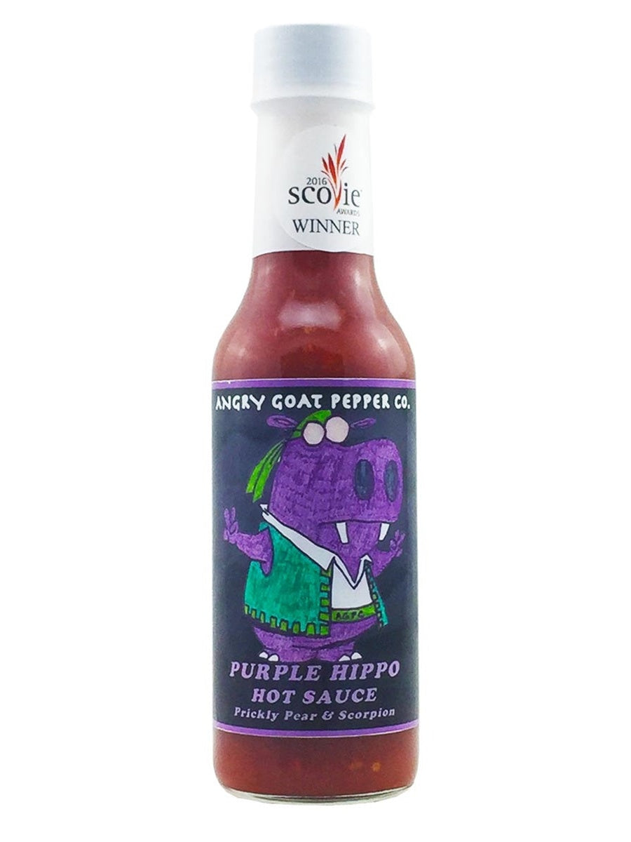 Hot Sauce Angry Goat Pepper Co Purple Hippo Prickly Pear & Scorpion 5 oz Heat 8 $11.48