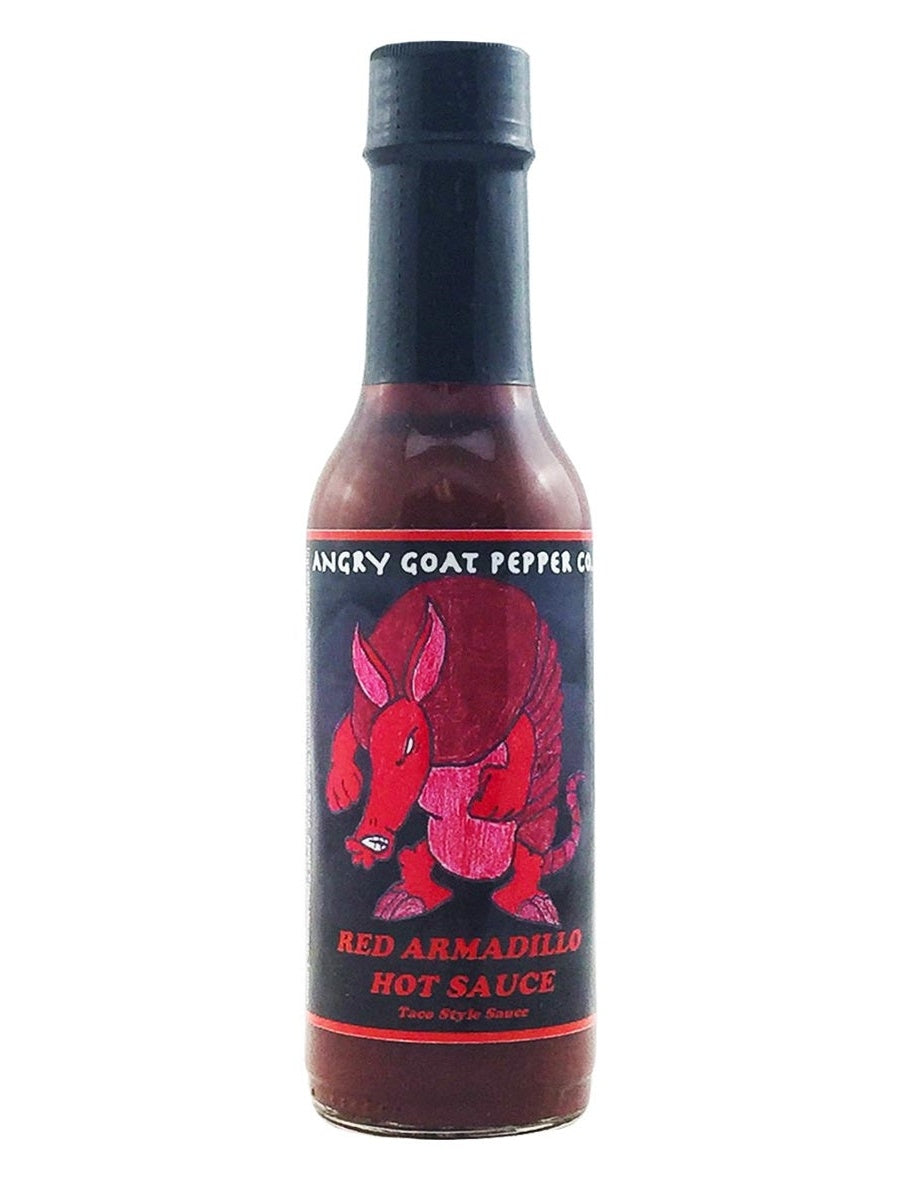 Hot Sauce Angry Goat Pepper Co Red Armadillo Taco Style 5 oz Heat 3 $9.48