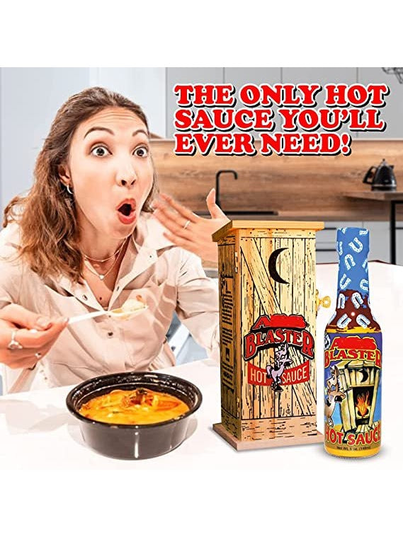 Hot Sauce Ass Blaster In Wooden Outhouse 5 oz Heat 10 Arizona