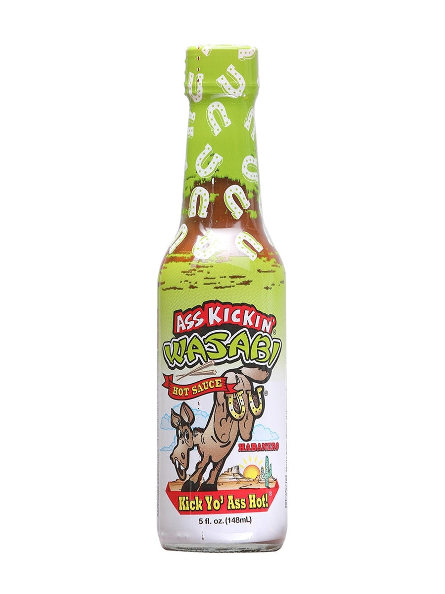Hot Sauce Ass Kickin Wasabi Habanero 5 oz Arizona Heat 7