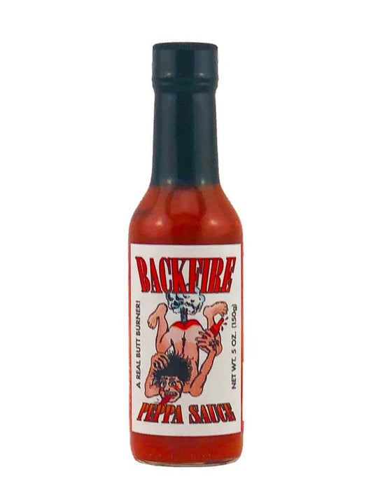 Hot Sauce Backfire A Real Butt Burner naked man ass up blowing 5 oz Heat 7 $6.48