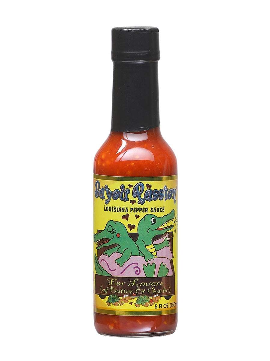 Hot Sauce Bayou Passion for Lovers of Garlic & Butter 5 oz Louisiana Heat 7