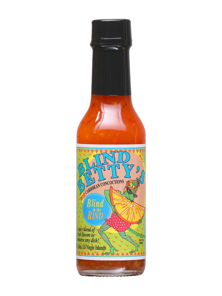 Hot Sauce Blind Betty Caribbean 5oz St John US Virgin Islands Heat 6