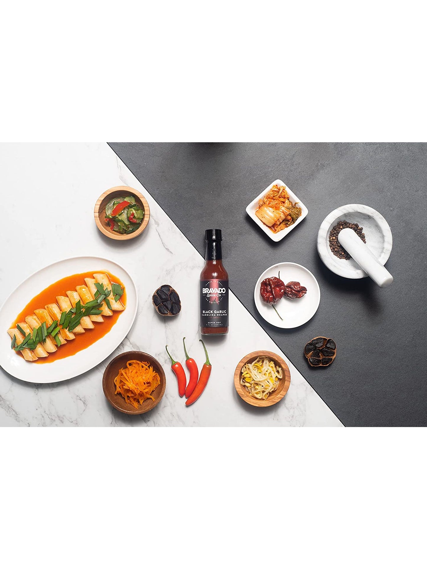 Hot Sauce Bravado Spice Co Black Garlic Carolina Reaper 5 oz Heat 9 $14.98