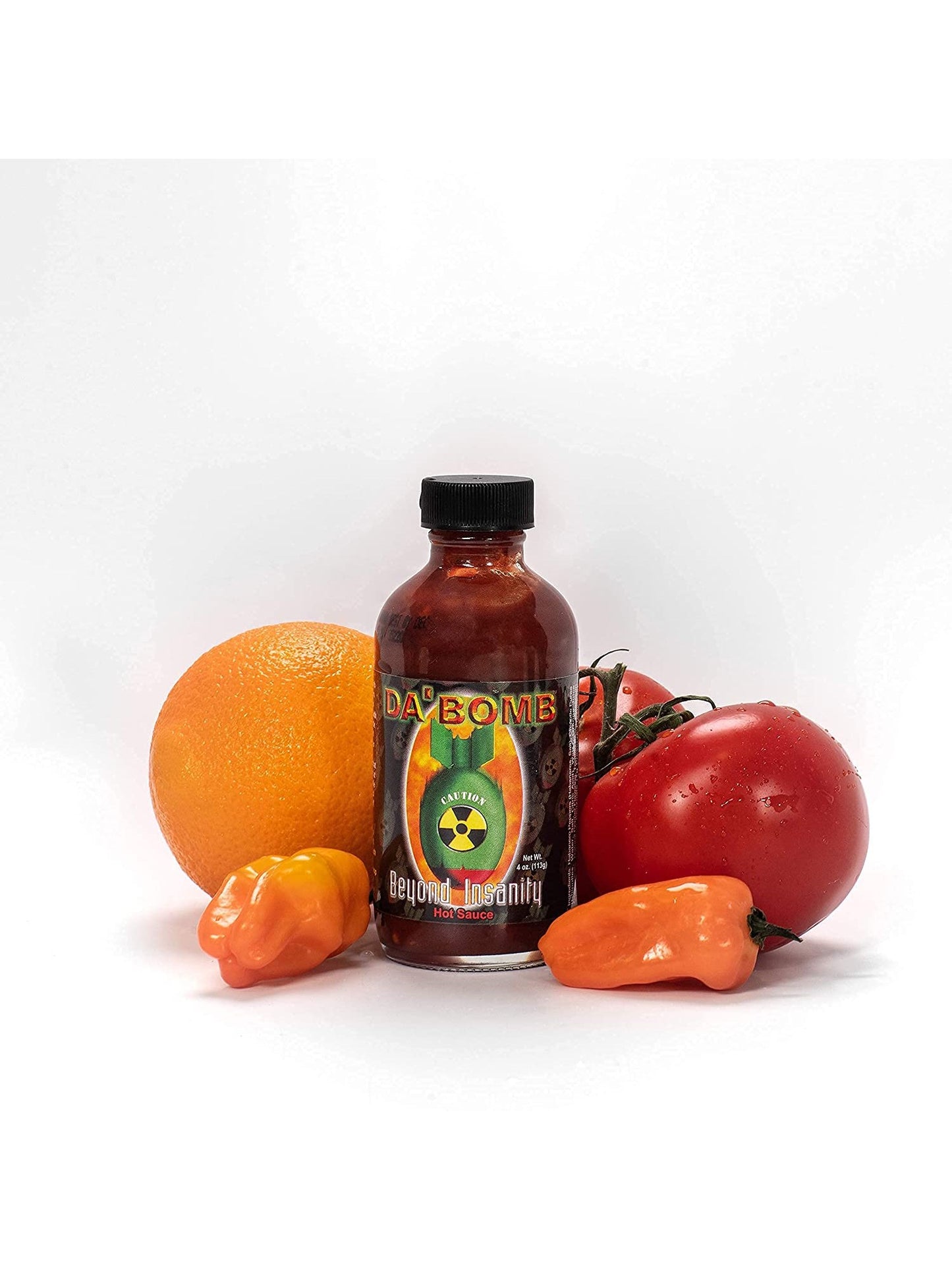 Hot Sauce Da Bomb Beyond Insanity 4 oz 119,700 Scoville Units Heat 10+++Extract
