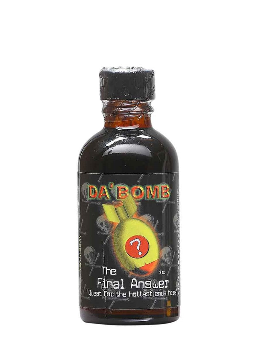 Hot Sauce Da Bomb Final Answer 2 oz Quest for the hottest end here Heat 10+++ Extract $78.98
