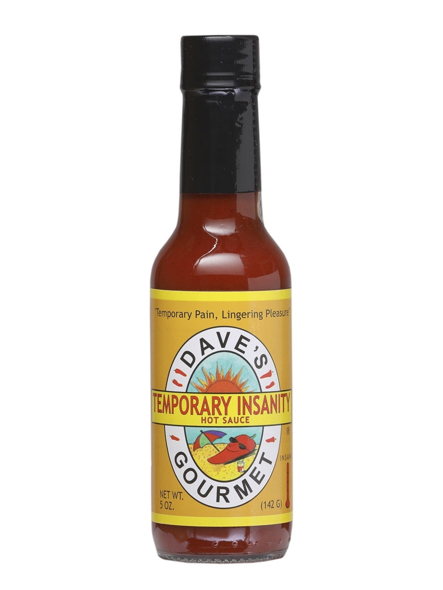 Hot Sauce Daves Gourmet Temporary Insanity 5 oz San Francisco California Heat 8 Extract