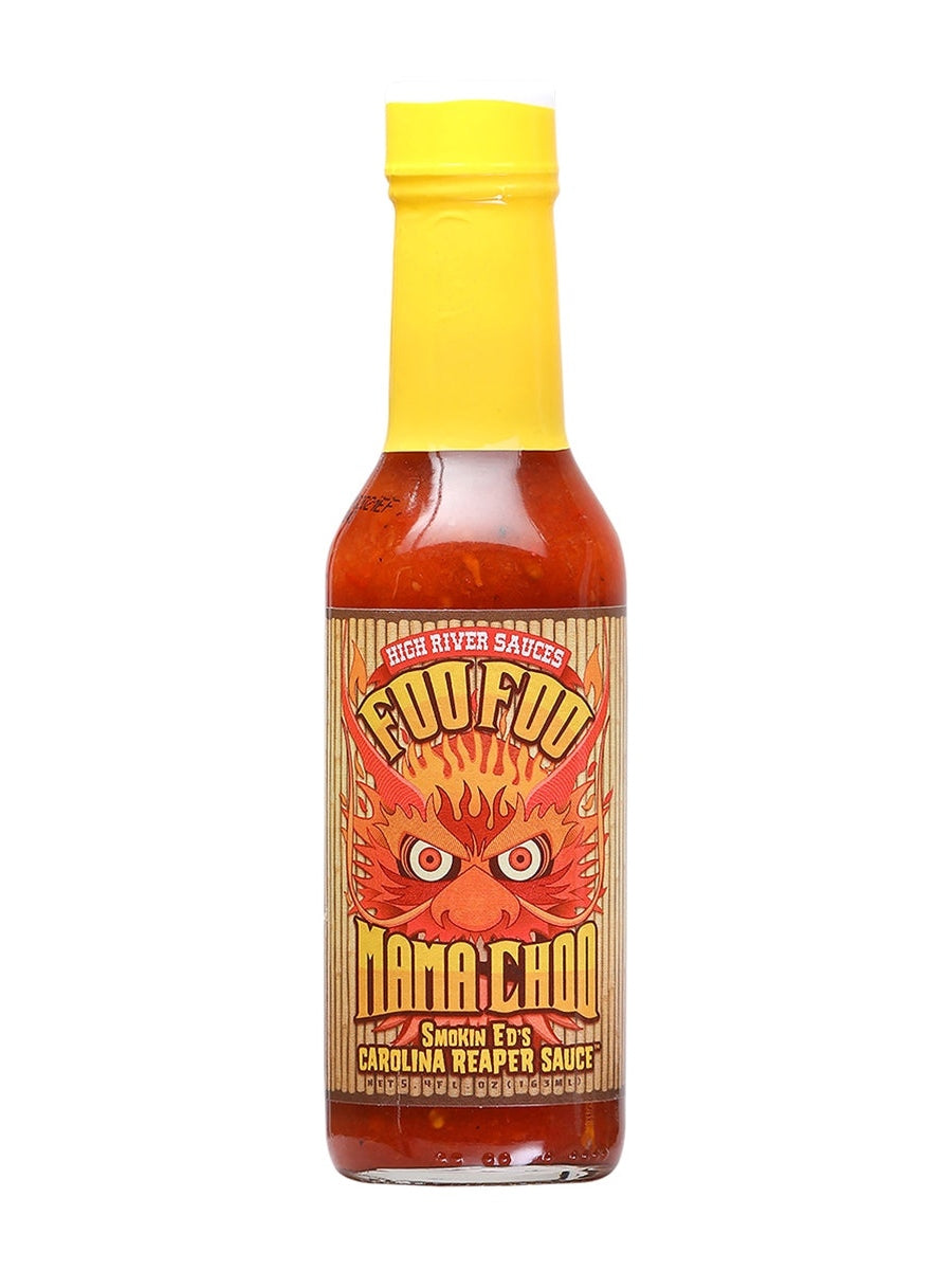 Hot Sauce High River Sauces Foo Foo Mama Choo Smokin Eds Carolina Reaper 4 oz Heat 10 High River Sauces