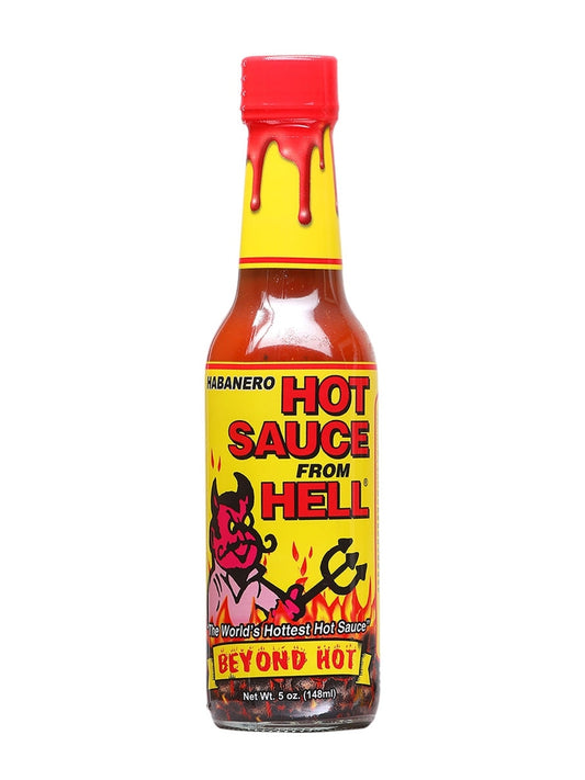 Hot Sauce From Hell Yellow & Red Label 5 oz Heat 8 $9.98