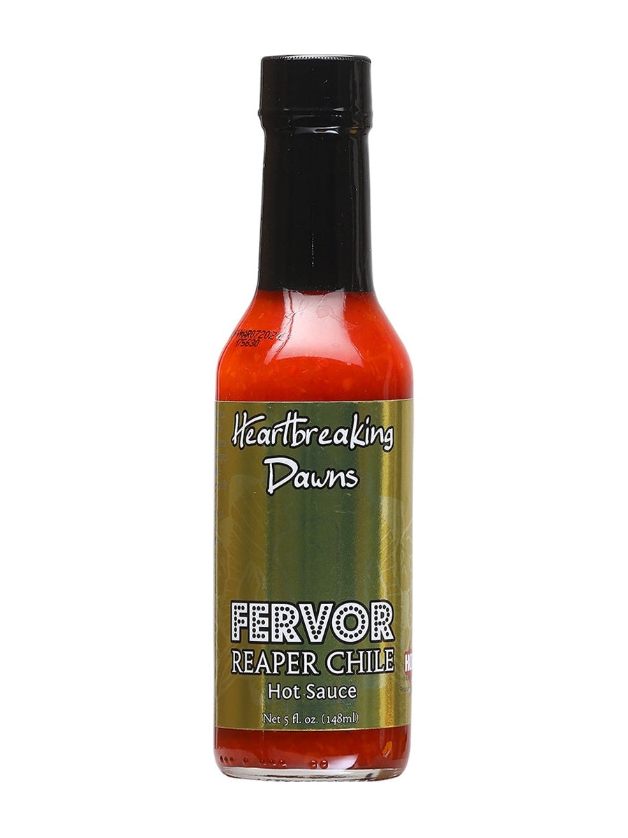 Hot Sauce HeartBreaking Dawns Fervor Reaper Chile 5 oz Heat 10 Orange Strawberries