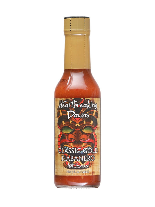 Hot Sauce Heartbreaking Dawns Classic Gold habanero 5 oz Heat 4