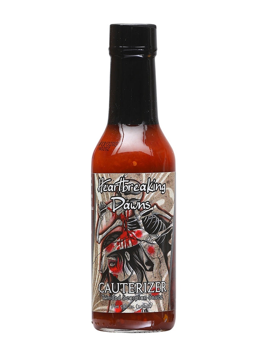 Hot Sauce Heartbreaking Dawns Cauterizer Trinidad Scorpion 5 oz Heat 10