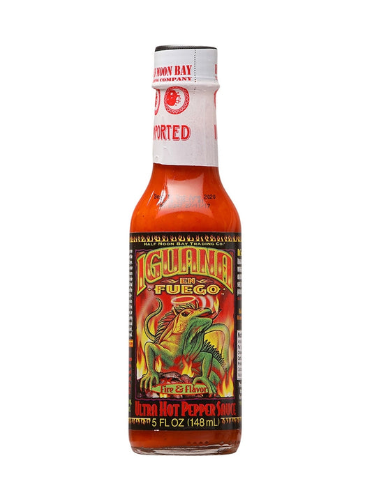 Hot Sauce Iguana En Fuego Ultra Hot Pepper Sauce 5 oz Heat 8 Extract $7.48