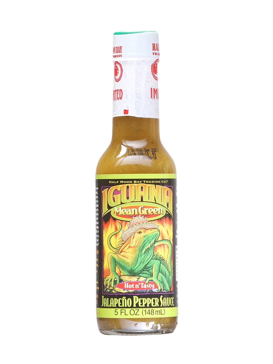 Hot Sauce Iguana Mean Green Jalapeno 5 oz Heat 6