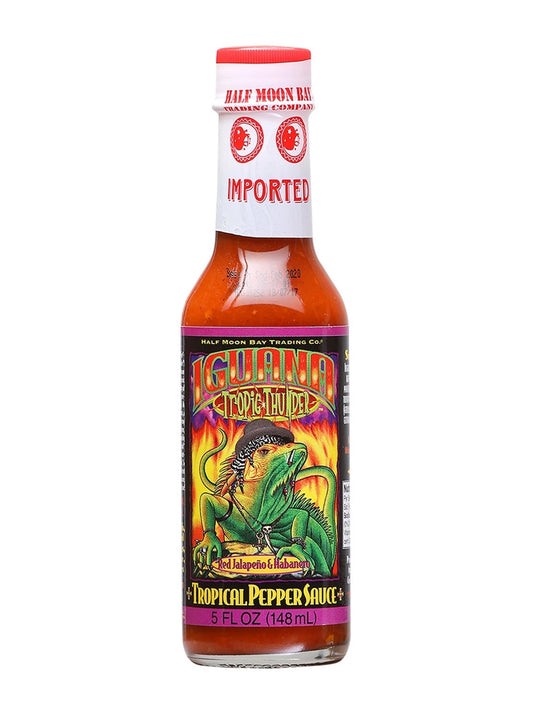 Hot Sauce Iguana Tropic Thunder Red Jalapeno & Habanero 5 oz Heat 6 $7.48